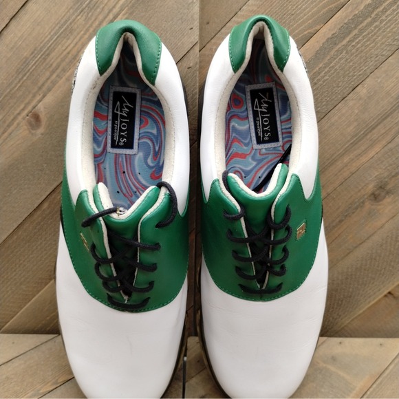 Footjoy Dryjoys North Texas Mean Green Theme Golf Shoes Womens Size‎ 7 M Green - Picture 7 of 10
